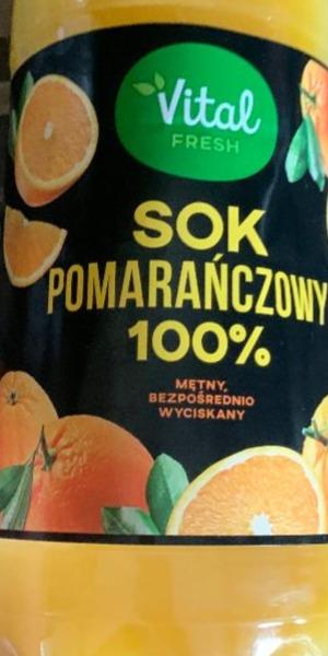 Fotografie - Sok pomarańczowy 100% Vital fresh