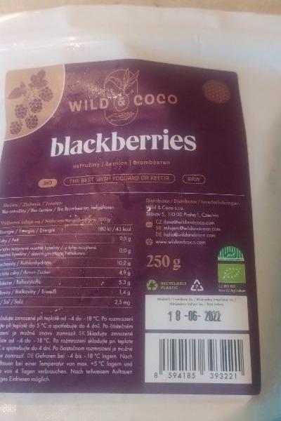 Fotografie - Bio Blackberries Wild & Coco