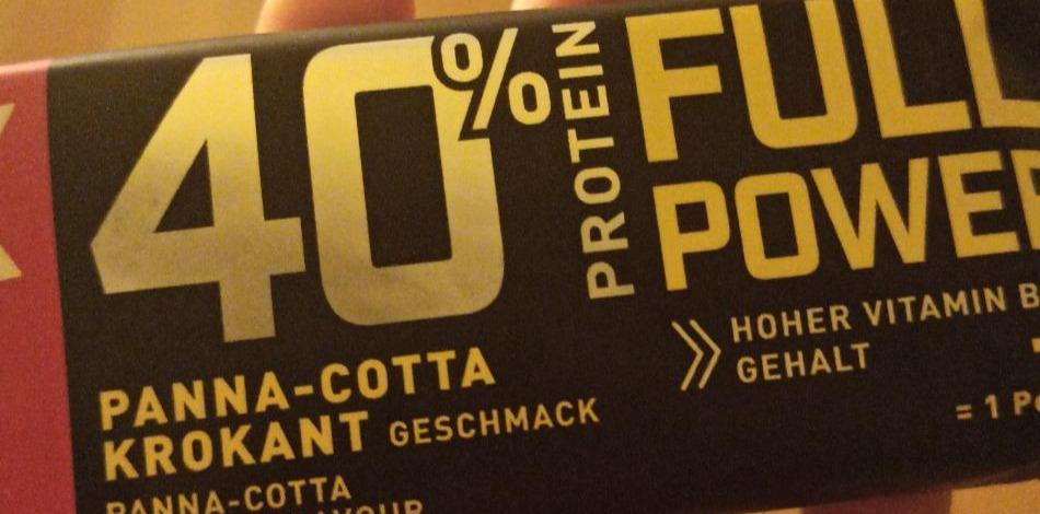 Fotografie - powerx system 40% protein panna cotta krokant