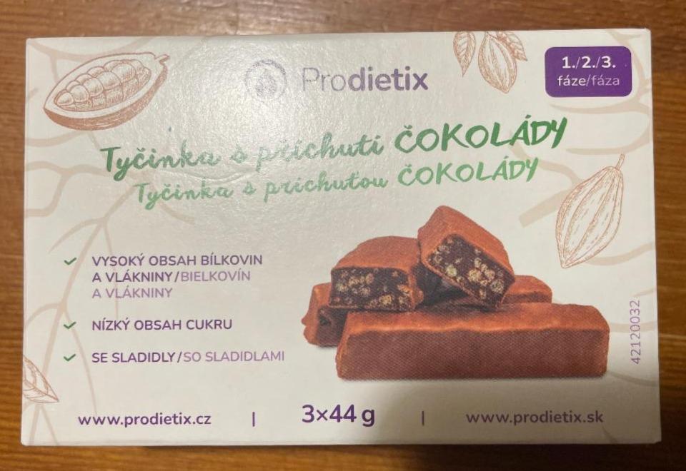 Fotografie - Tyčinka s příchutí čokolády Prodietix