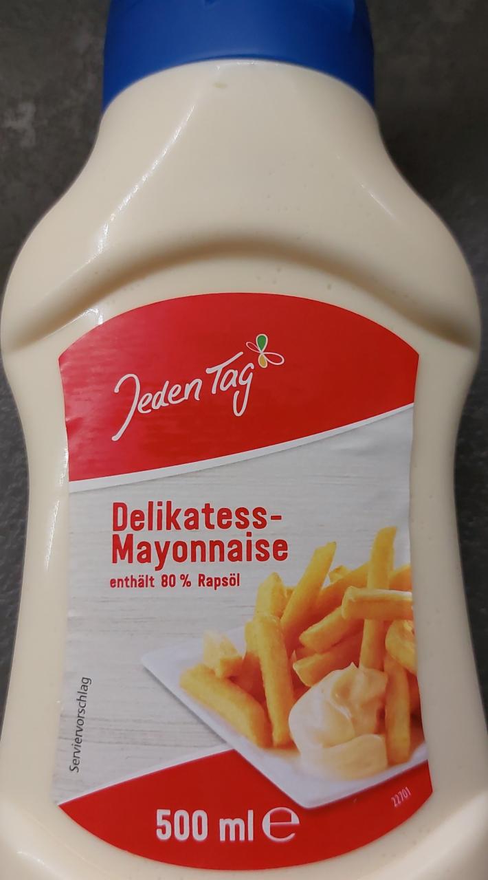 Delikatess-Mayonnaise Jeden Tag - kalorie, kJ a nutriční hodnoty | 