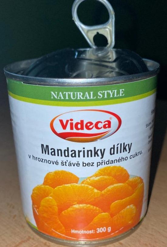 Fotografie - Mandarinky dílky v hroznové šťávě bez přidaného cukru Videca