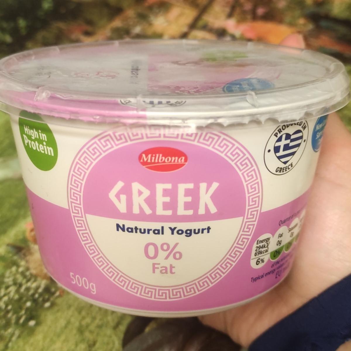 Fotografie - authentic greek yogurt 0% fat Milbona
