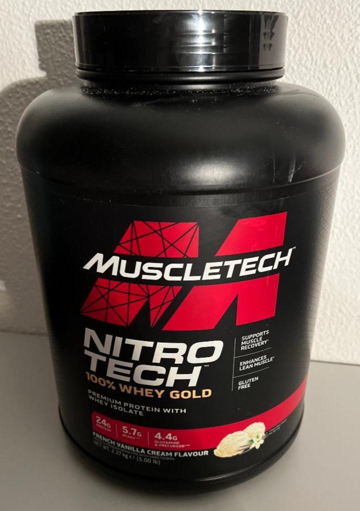 Fotografie - NitroTech 100% Whey Gold French Vanilla Cream MuscleTech