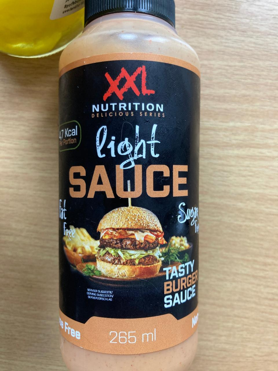 Fotografie - light sauce tasty burger XXL Nutrition