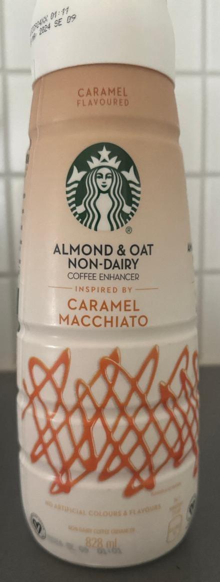 Fotografie - Almond & Oat Non-Dairy Coffee Enhancer Caramel Macchiato Starbucks