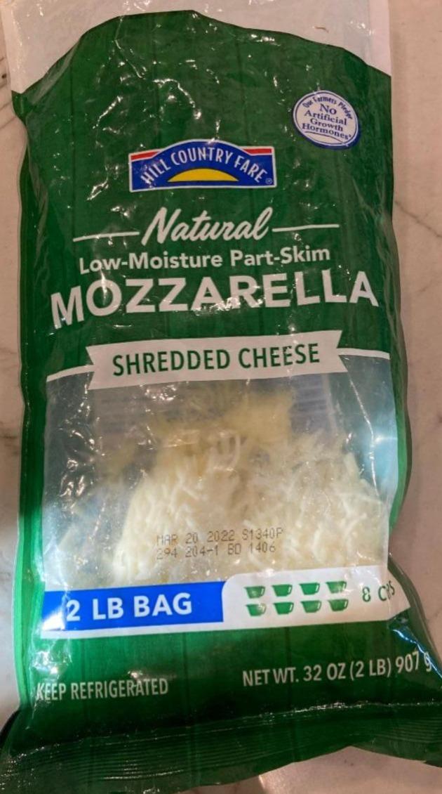 Fotografie - Mozzarella Cheese Shredded Natural Hill Country Fare
