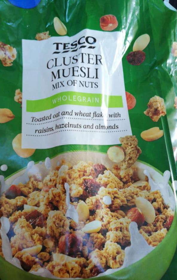 Fotografie - Cluster muesli mix of nuts wholegrain Tesco