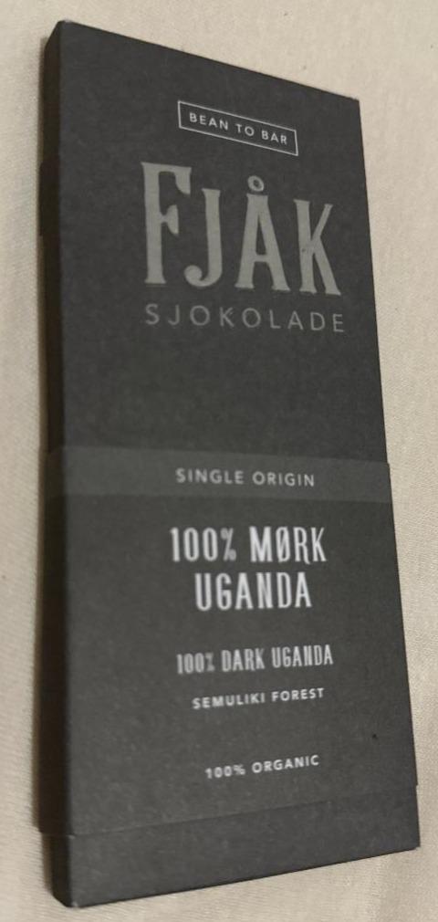 Fotografie - 100% Mørk Uganda Fjåk Sjokolade