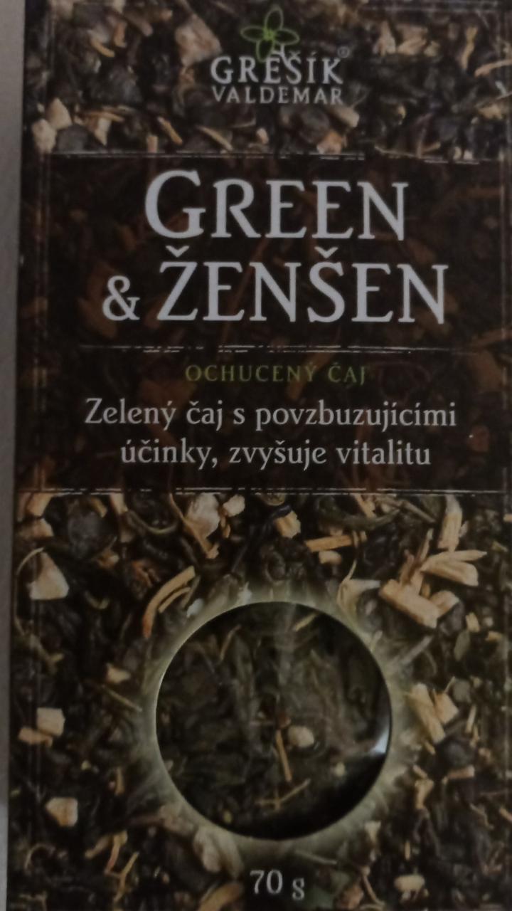 Fotografie - Zelený čaj Green & Ženšen Grešík Valdemar