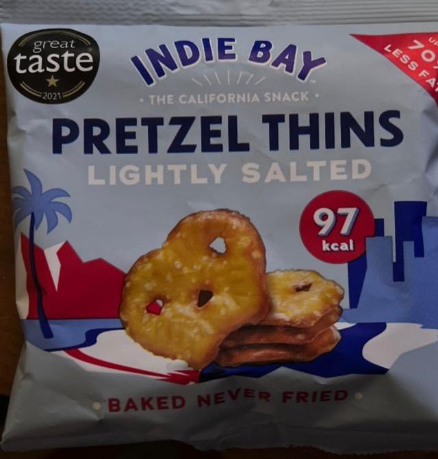 Fotografie - Indie Bay Pretzel Thins lightly salted Great Taste