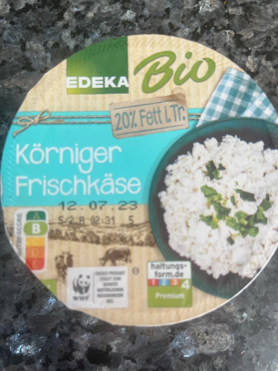 Fotografie - Bio Körniger Frischkäse 20% Edeka
