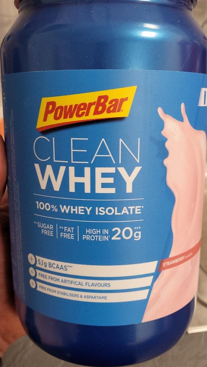 Fotografie - Clean Whey 100% Isolate Strawberry PowerBar