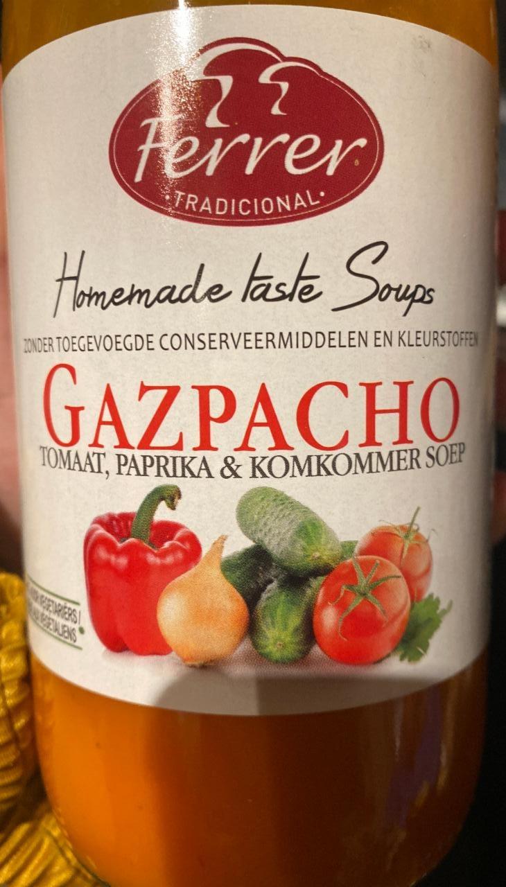 Fotografie - Gazpacho Homemade taste Soups Ferrer