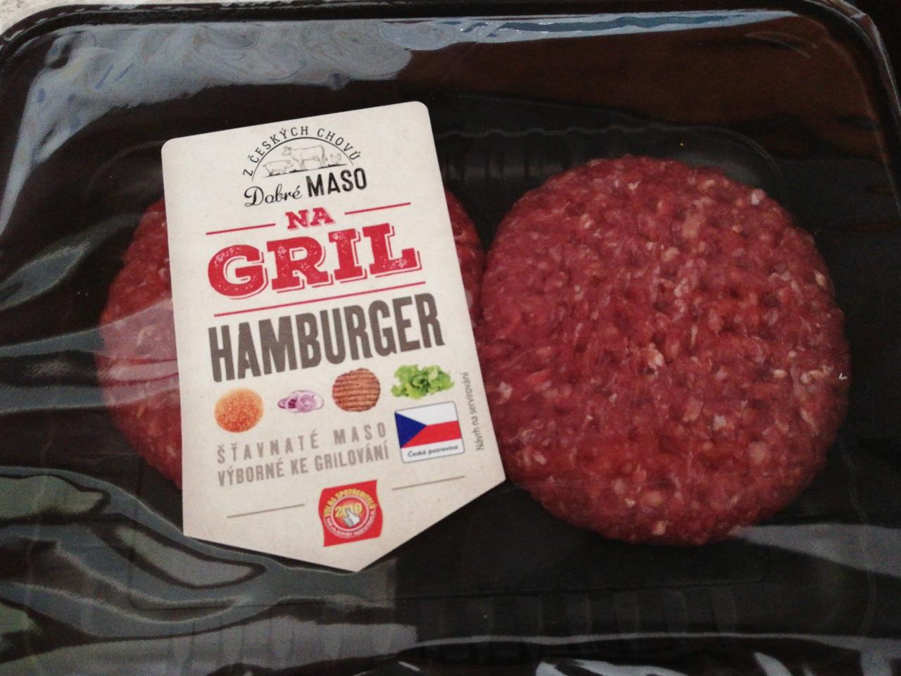Fotografie - hovězí hamburger na gril Dobré maso