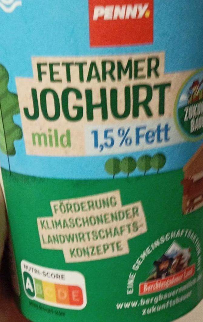 Fotografie - Fettarmer joghurt mild 1,5% Penny