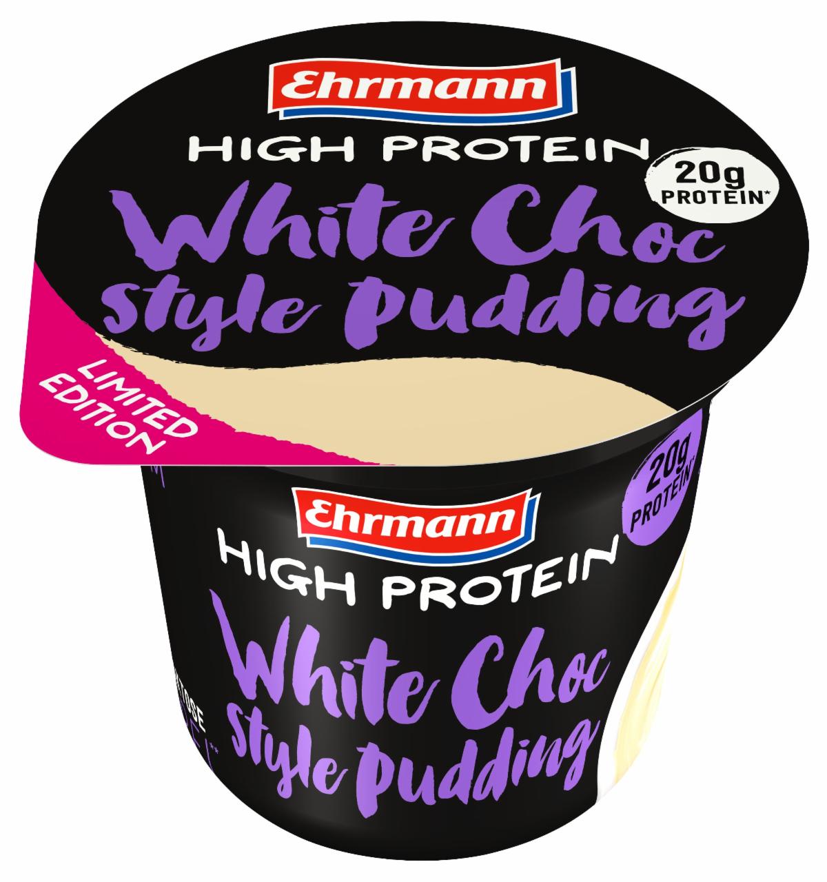 Fotografie - High protein White Choc style pudding Ehrmann