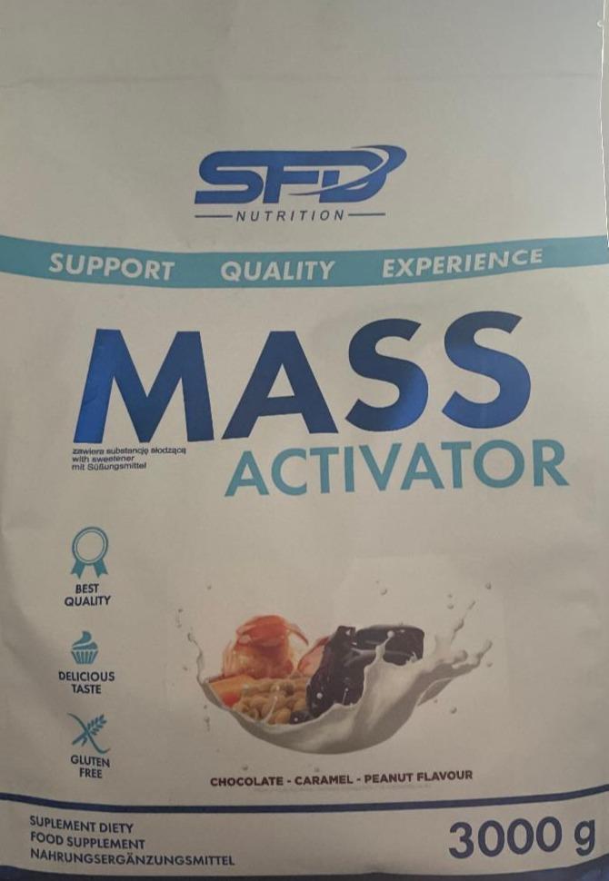 Fotografie - Mass Activator Chocolate caramel peanut falvour SFD Nutrition