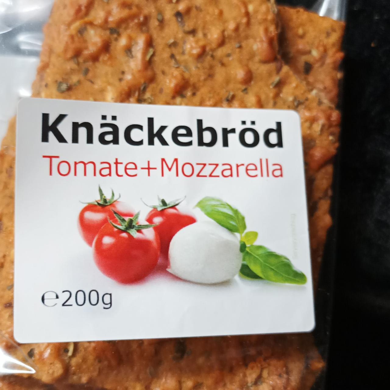 Fotografie - Tomate & Mozzarella (celozrnný knäckebrot s extra panenským olivovým olejem) Dr. Karg’s