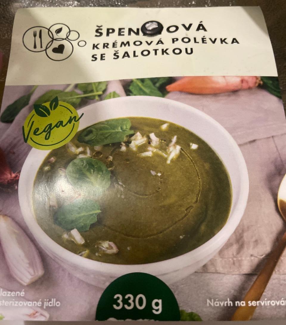 Fotografie - Špenátová krémová polévka se šalotkou Zdravé stravování