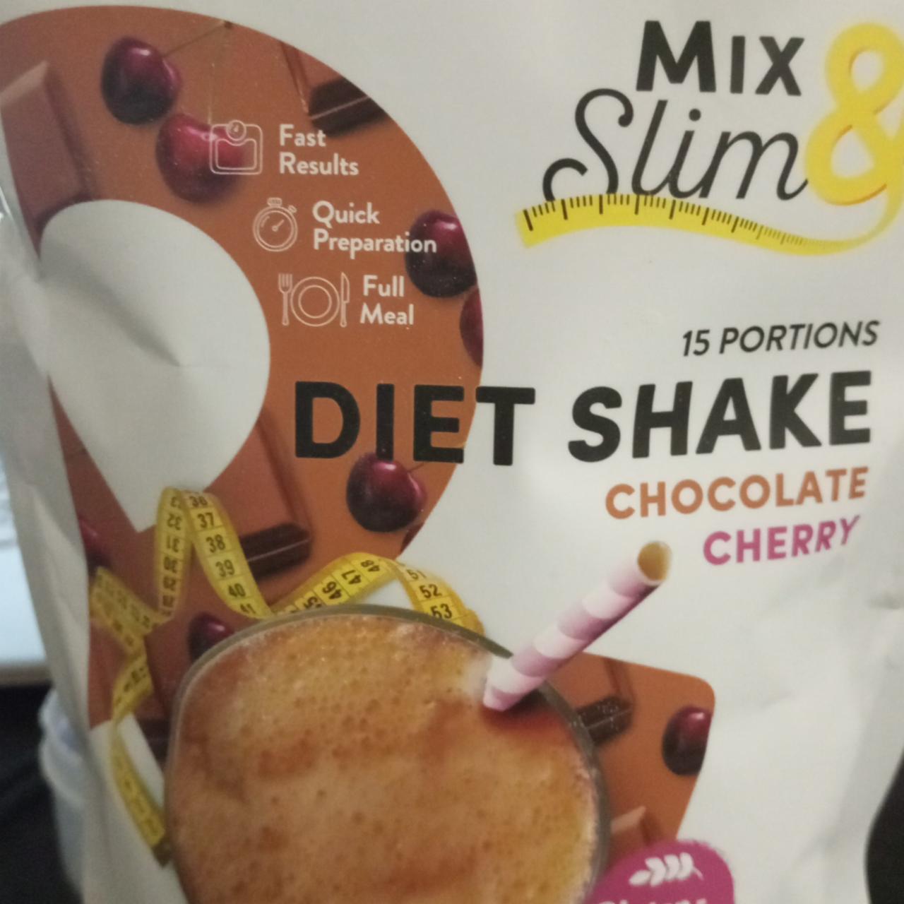 Fotografie - Diet Shake chocolate cherry Mix & Slim