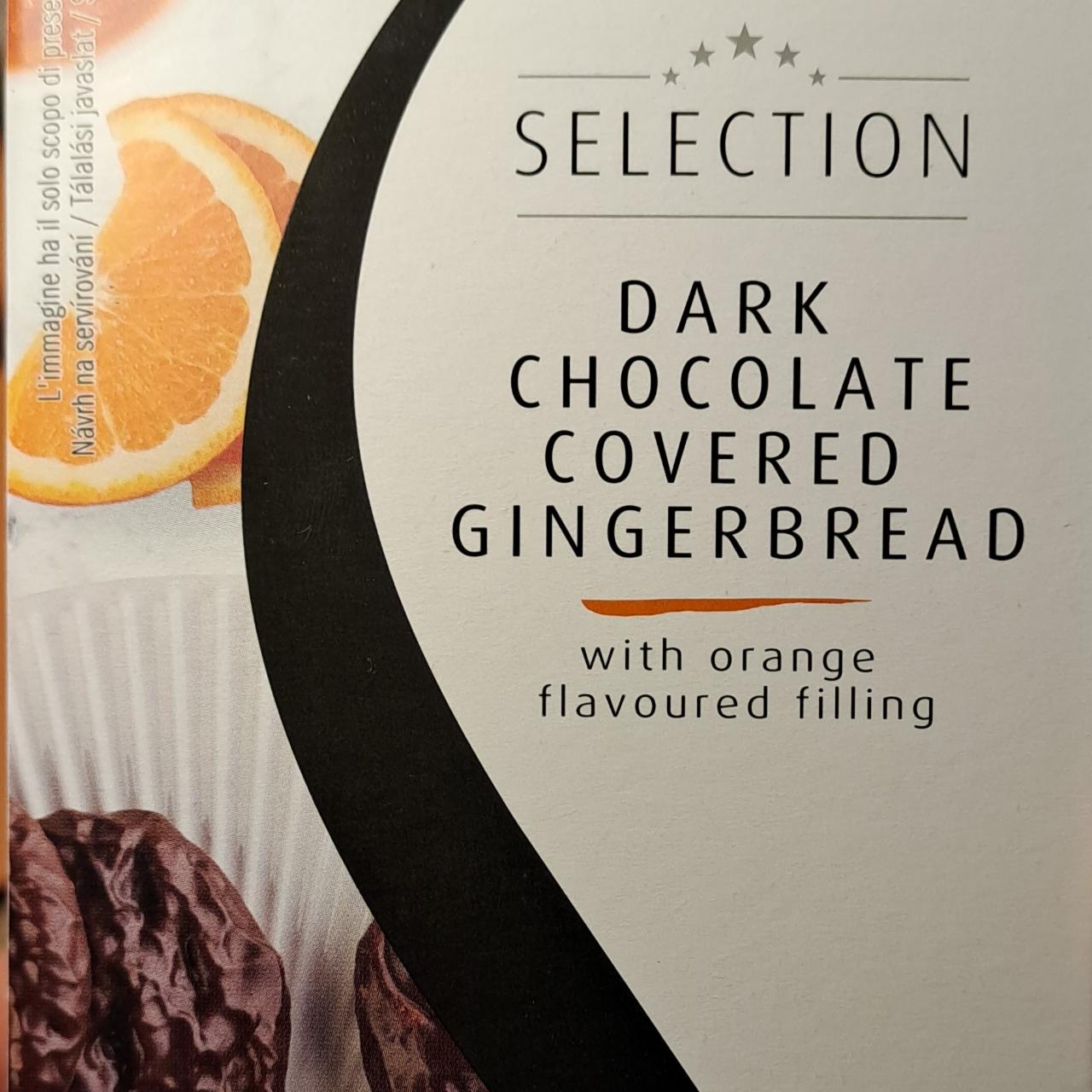 Fotografie - Dark chocolate covered gingerbread with orange flavoured filling Selection