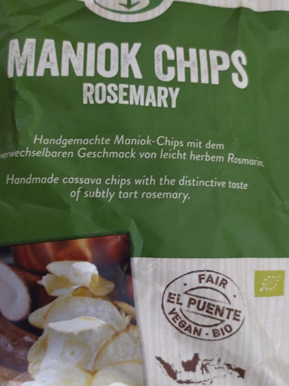Fotografie - Maniok Chips Rosemary
