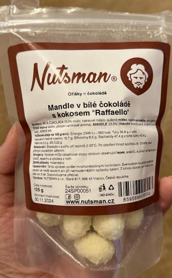 Fotografie - Mandle v bílé čokoládě s kokosem Raffaello Nutsman