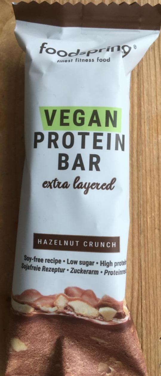 Fotografie - Vegan Protein Bar Hazelnut crunch Foodspring