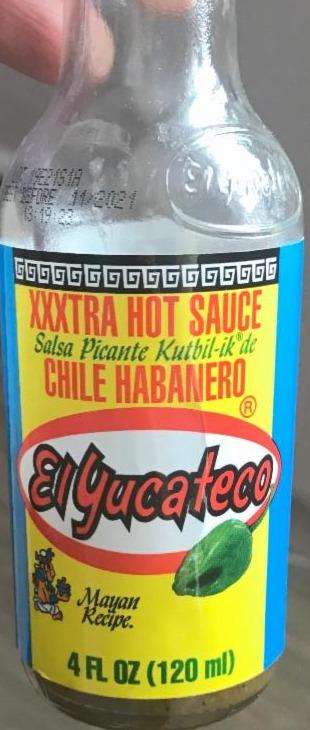 Fotografie - Chile Habanero XXXtra Hot sauce El Yucateco Kutbil-ik