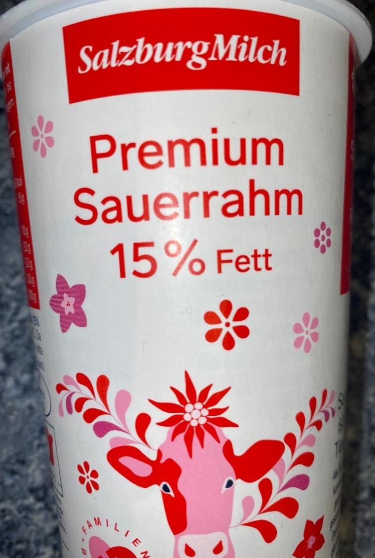 Fotografie - Premium Sauerrahm 15% Fett SalzburgMilch