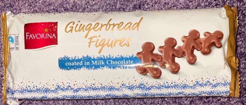 Fotografie - Gingerbread Figures in Milk Chocolate Favorina