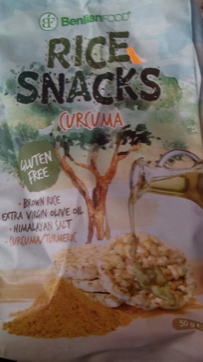 Fotografie - Rice snacks curcuma