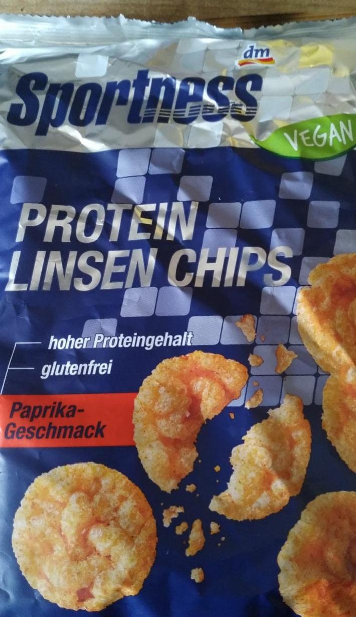 Fotografie - Protein Linsen Chips Paprika-Geschmack Sportness