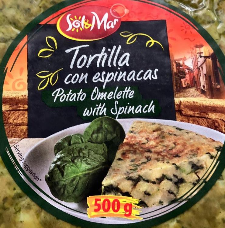 Fotografie - Tortilla con espinacas Potato Omelette with Spinach Sol&Mar