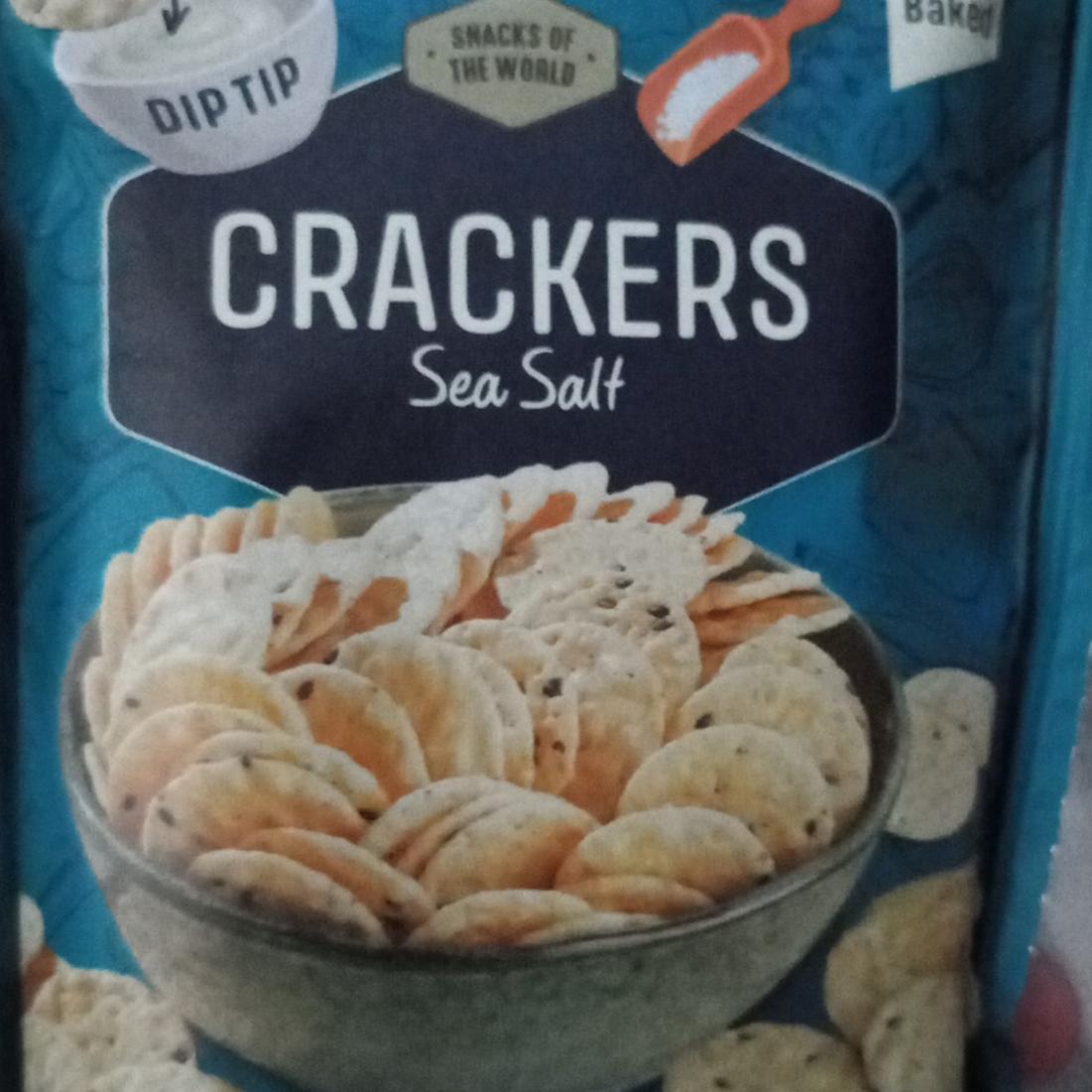 Fotografie - Crackers Sea Salt Snacks of the world
