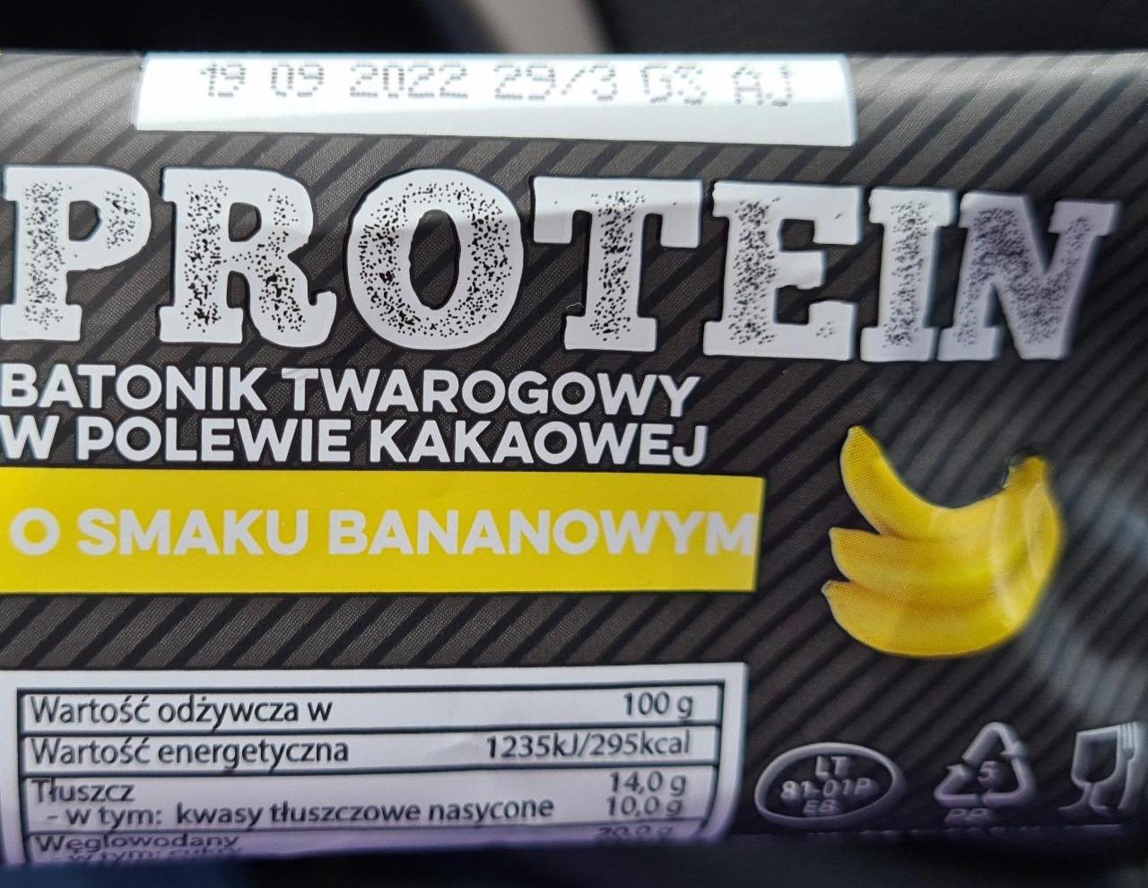 Fotografie - Protein Batonik Twarogowy w polewie kakaowej o smaku bananowym