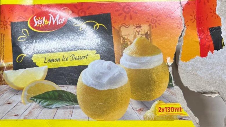 Fotografie - Helado de limón Lemon ice dessert Sol&Mar