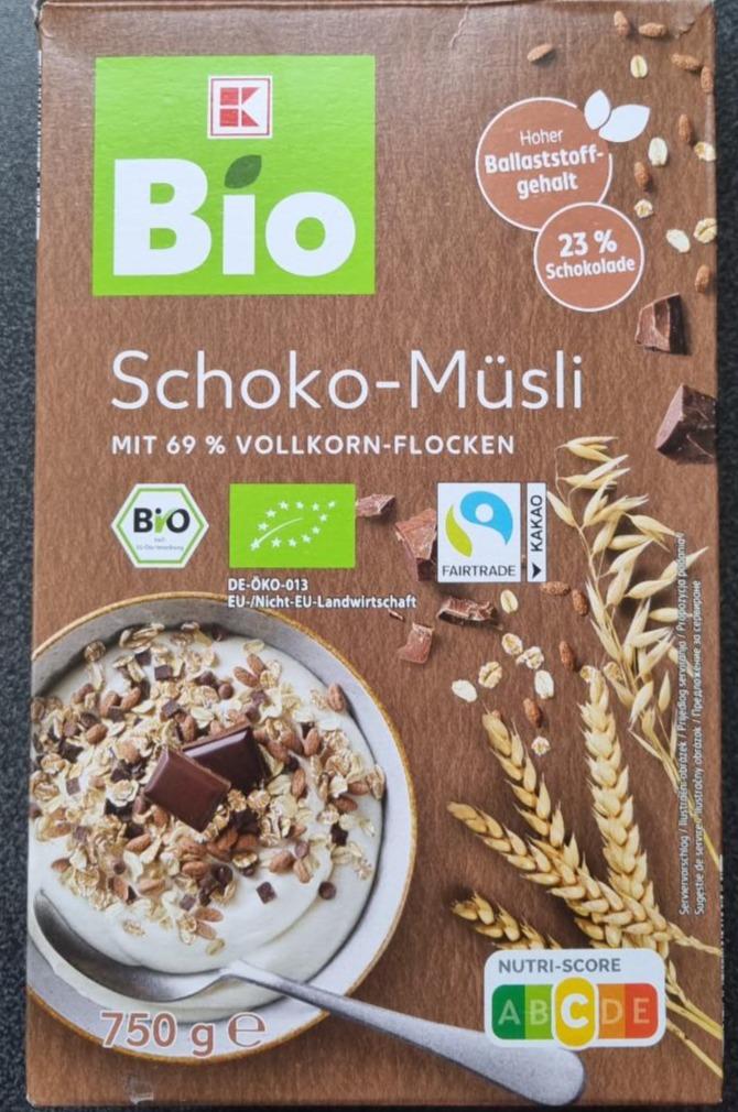 Fotografie - Bio Schoko-Müsli mit 69% vollkorn-flocken K-Bio