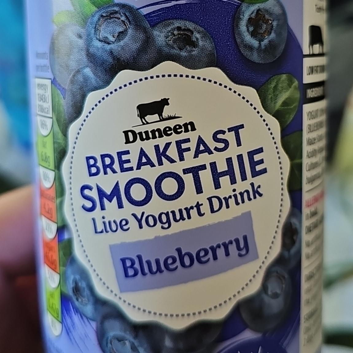 Fotografie - Breakfast smoothie Blueberry Duneen