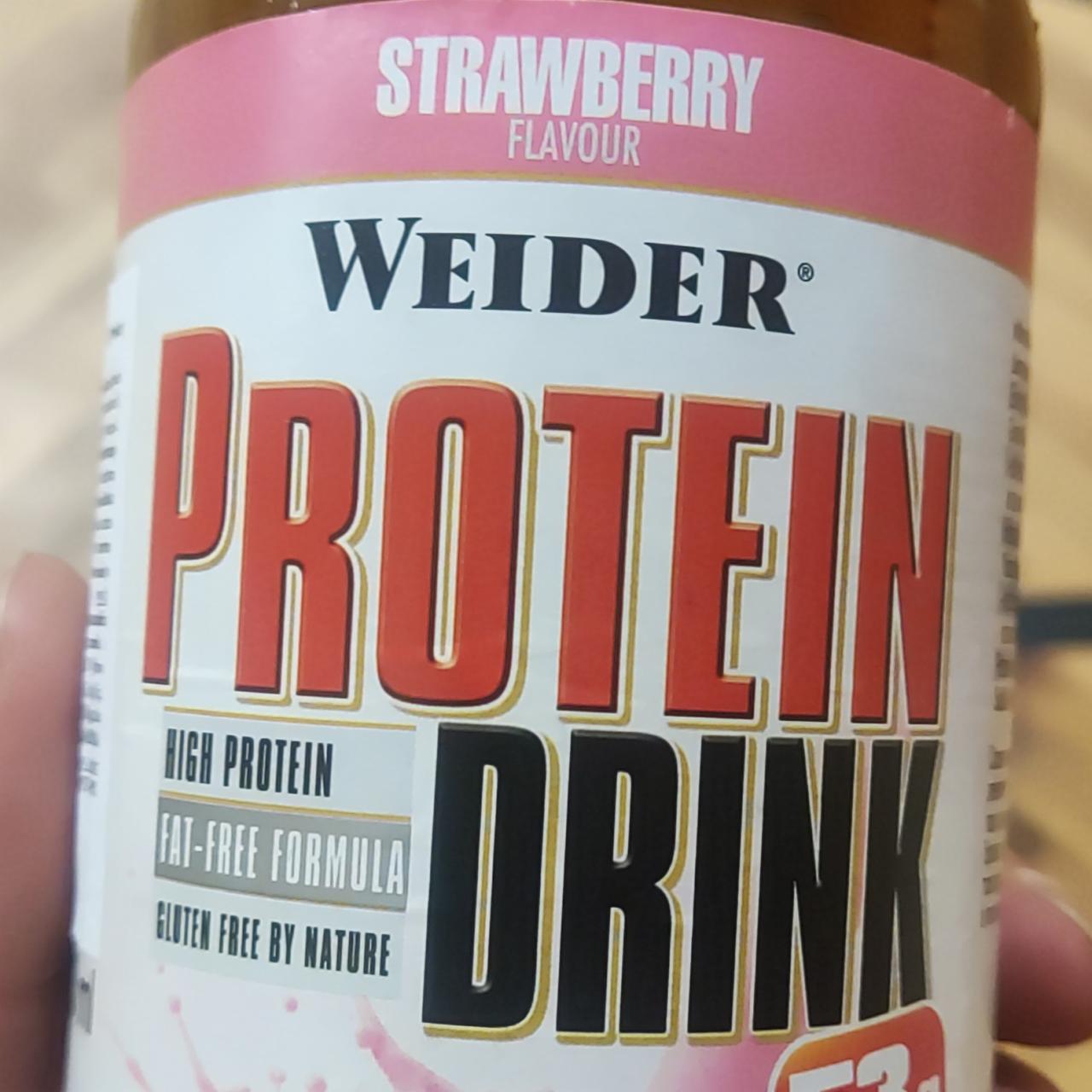 Fotografie - protein drink strawberry Weider