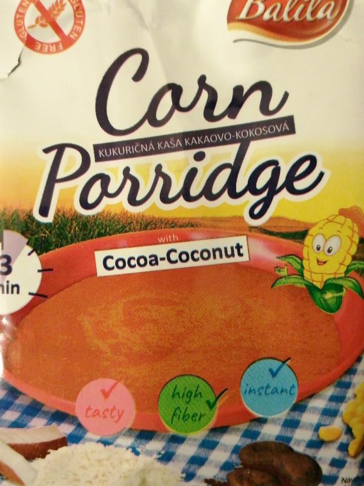 Fotografie - corn porridge cocoa-coconut