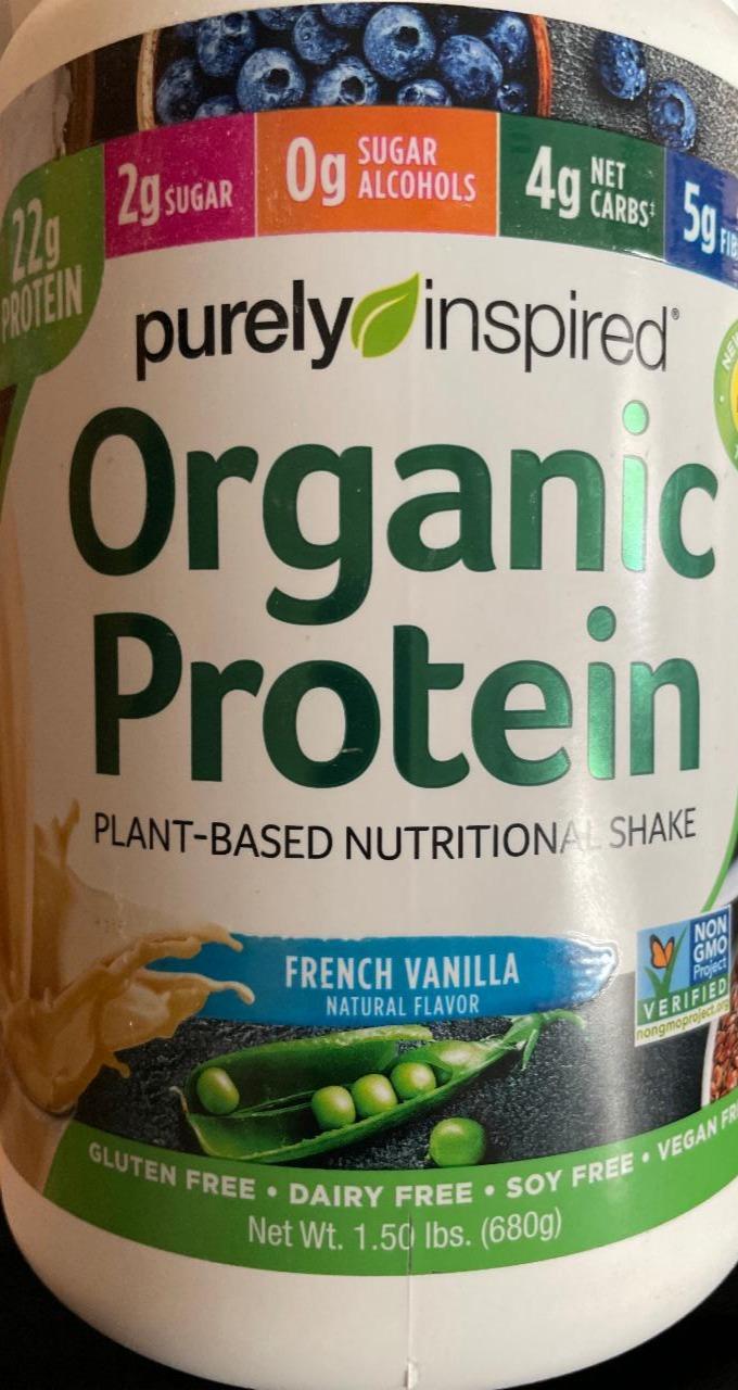 Fotografie - Organic Protein Plant Based Nutritional Shake French Vanilla Purely Inspired
