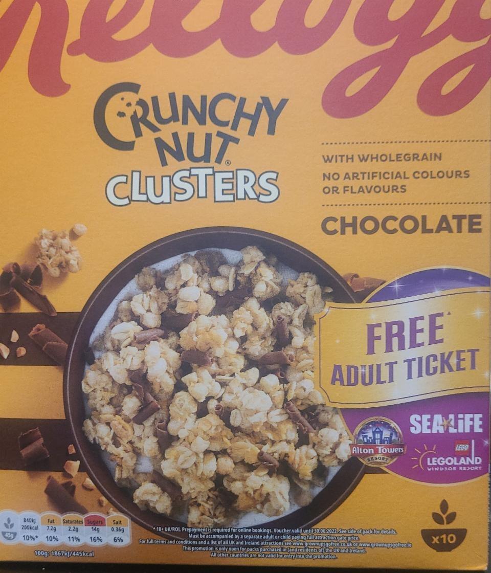 Fotografie - Crunchy Nut Clusters Chocolate Kellogg's