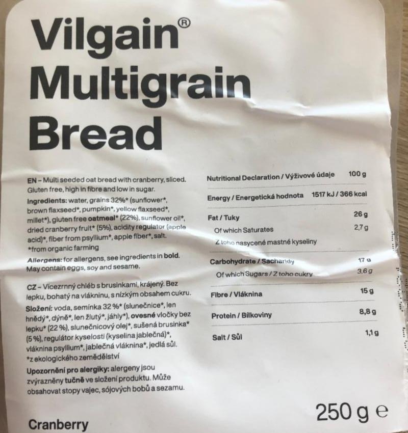Fotografie - Vilgain Multigrain Bread
