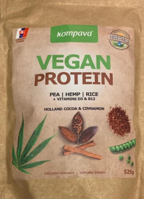 Fotografie - protein vegan čoko skořice Kompava