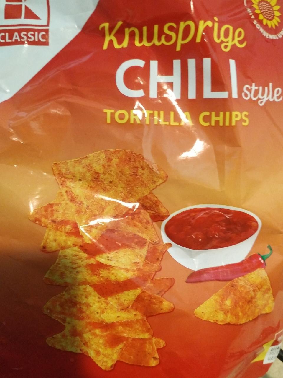 Fotografie - Knusprige Chili Tortilla Chips K-Classic