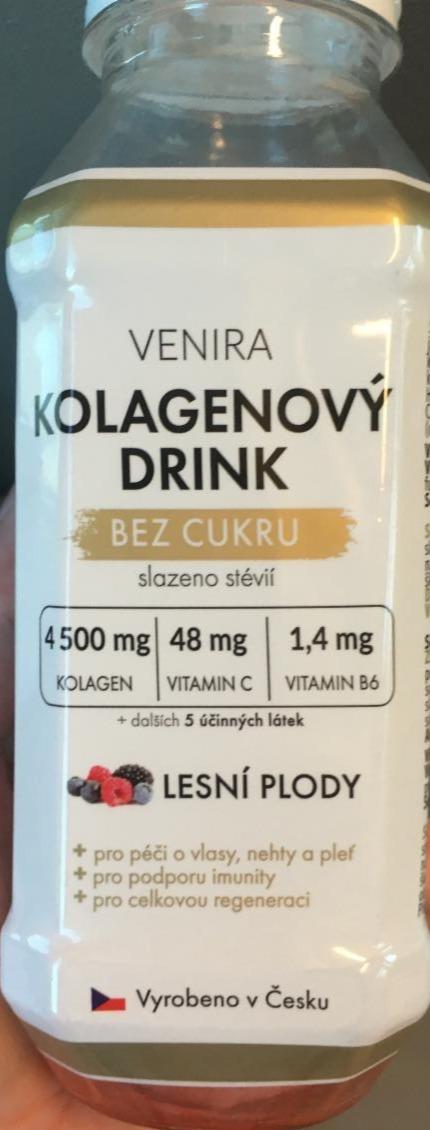 Fotografie - Kolagenový drink bez cukru Lesní plody Venira
