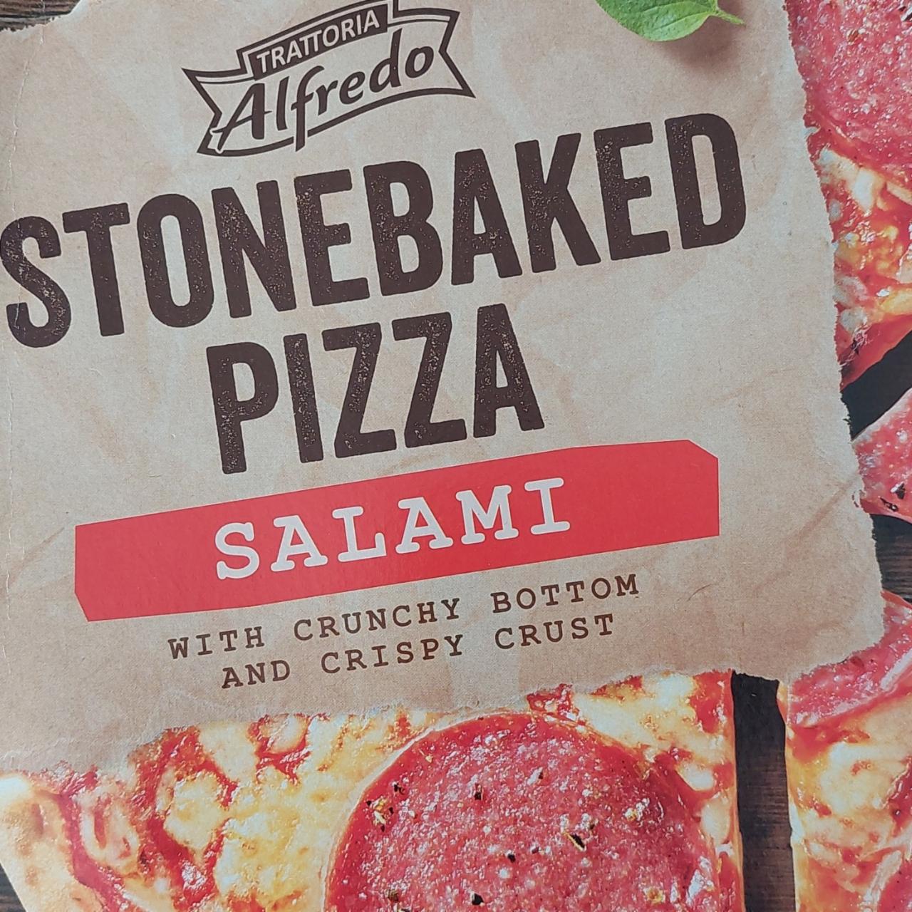 Fotografie - Stonebaked Pizza Salami Trattoria Alfredo