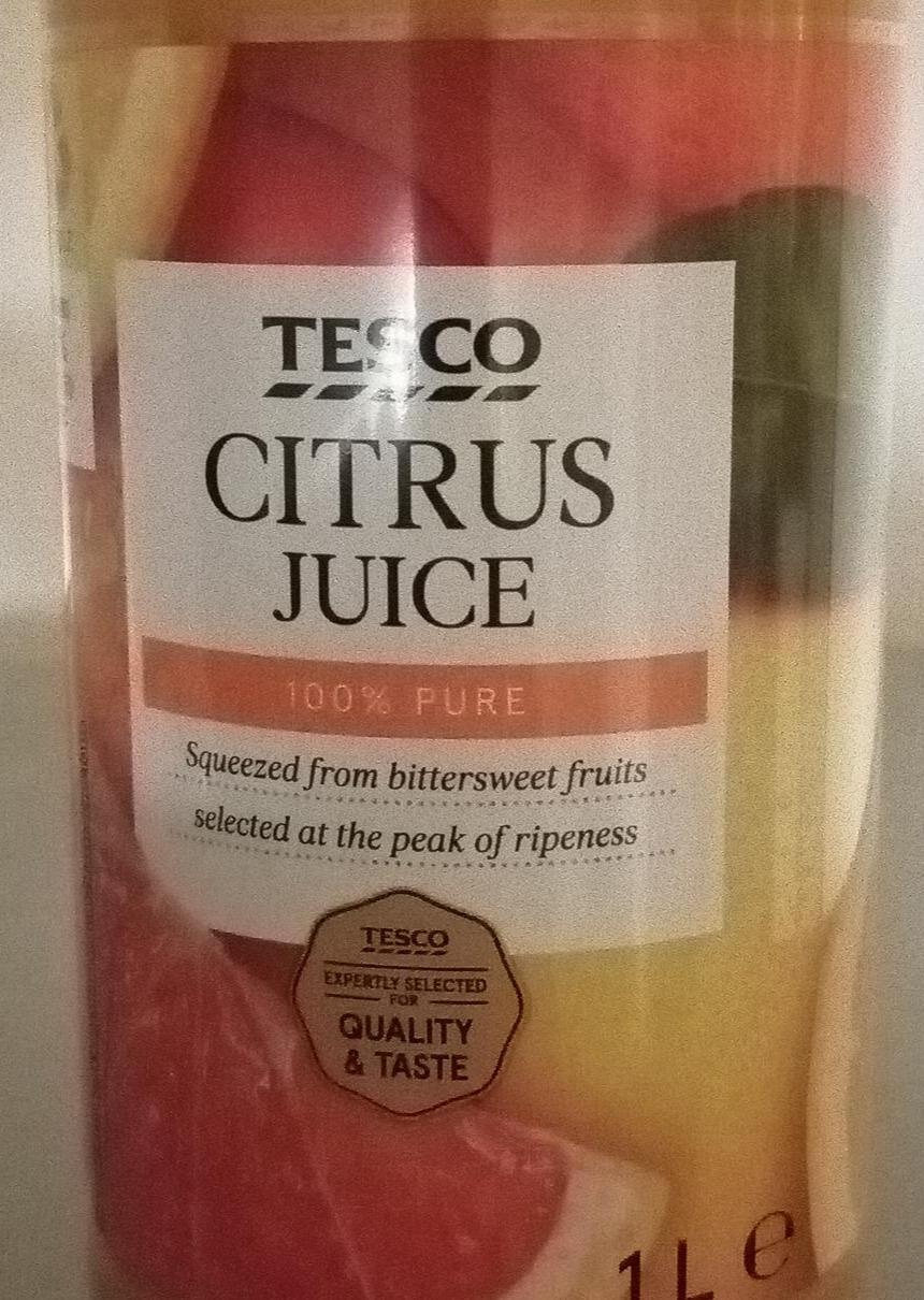 Fotografie - Citrus Juice 100% Pure Tesco